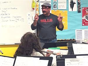 Phil Aguglia conducting his students